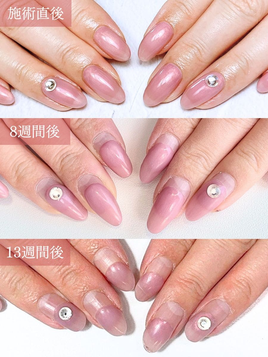 草津市ネイルサロン uluca nail の8週間長持ちジェルネイル施術風景