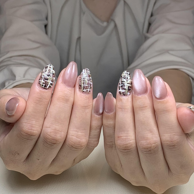 草津市 uluca nail お客様の声3 M.S様 50代のネイル仕上がり